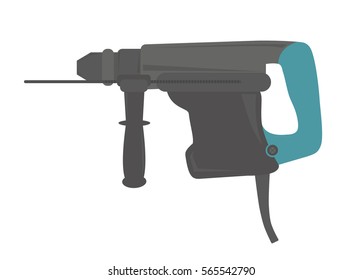 drill or perforator on a white background
