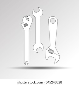 drill pliers tool hammer vector wrench saw repair screwdriver icon work