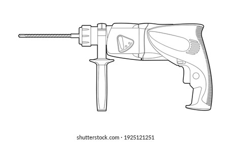 drill power tool. hand carpentry tools