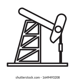 drill refinery plant isolated icon vector illustration design