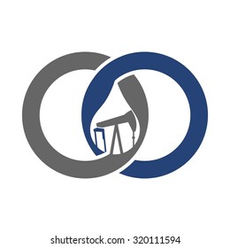 drill rig icon logo