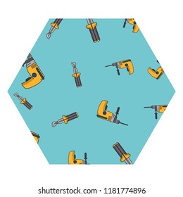 Drill and screwdriver hexagon frame