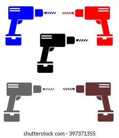 Drill symbol, icon