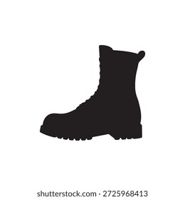 Drill Team Boot silhouette vector art white background