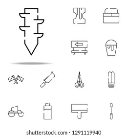drill tip icon. construction icons universal set for web and mobile