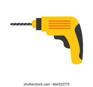 drill tool construction icon vector illustration design
