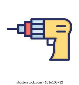 
Perforación, herramienta, sin cables, mantenimiento de un icono vectorial totalmente editable
