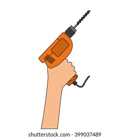 drill tool design, vector illustration