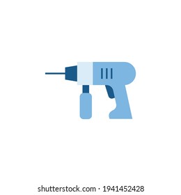 drill tool icon in color icon, isolated on white background 