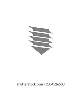 Drill tool icon logo design template vector