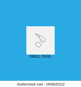 drill tool icon sign signifier vector