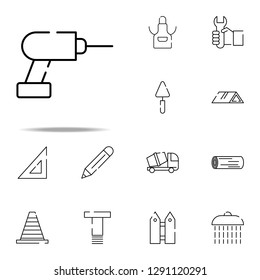 drill, tool for repair icon. construction icons universal set for web and mobile