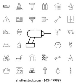 drill, tool for repair icon. Universal set of construction for website design and development, app development