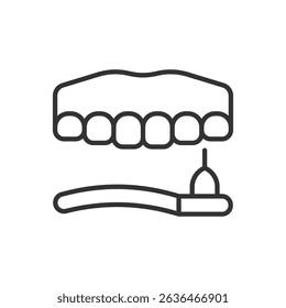 Drill Tooth Icon - Drilling Tooth Icon