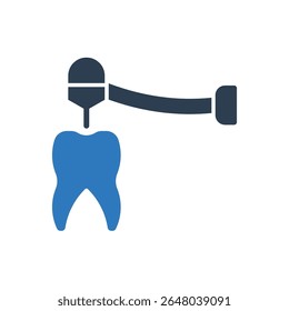 Drill Tooth Icon - Drilling Tooth Icon