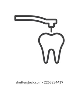 Drill Tooth Icon - Root Canal Icon