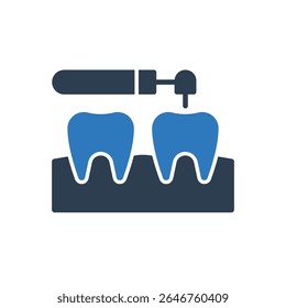 Drill Tooth Icon - Root Canal Icon