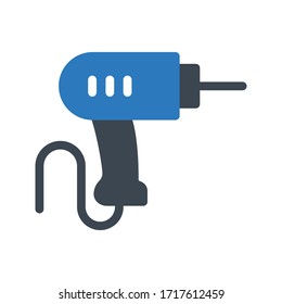 drill vector glyph color icon 