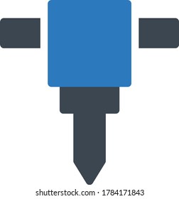drill vector glyph color icon 