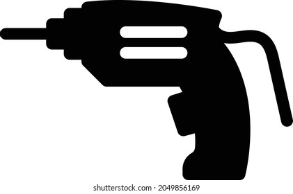 drill vector glyph flat icon