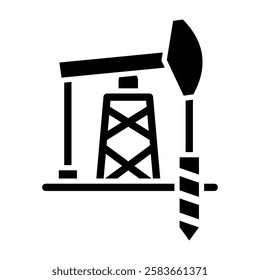 Drill Vector Glyph Icon Vector Design