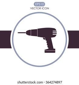 Drill vector icon.