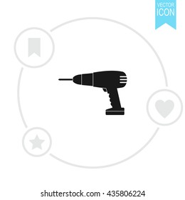 Drill vector icon.