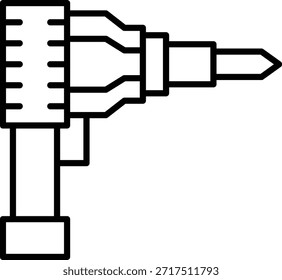 Icono de Vector de taladro. Se puede utilizar para aplicaciones de impresión, móviles y de Web.