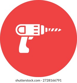 Ilustración de diseño de icono de Vector de taladro