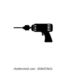 Drill vector icon. Illustration isolated for graphic and web design.