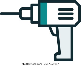 Drill - vector icon. vector illustration with a white background