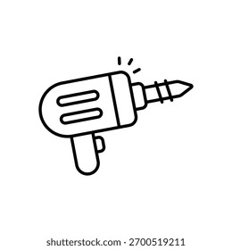 Icono de Vector de taladro ilustración de stock