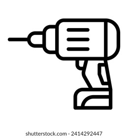 Vectorliniensymboldesign der Drillmaschine