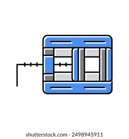 drill vice color icon vector. drill vice sign. isolated symbol illustration