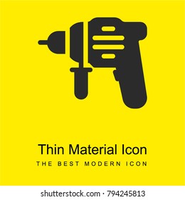 Driller bright yellow material minimal icon or logo design