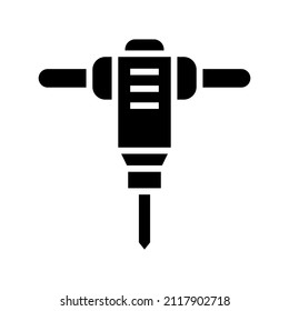 Driller icon isolated on white background