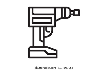 Driller icon or logo isolated sign symbol vector image