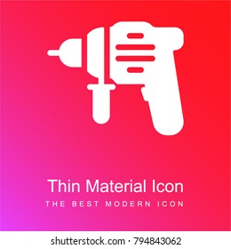Driller red and pink gradient material white icon minimal design