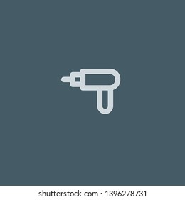 Driller vector icon. Driller concept stroke symbol design. Thin graphic elements vector illustration, outline pattern for your web site design, logo, UI. EPS 10.
