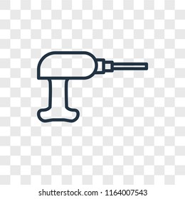 Driller vector icon isolated on transparent background, Driller logo concept