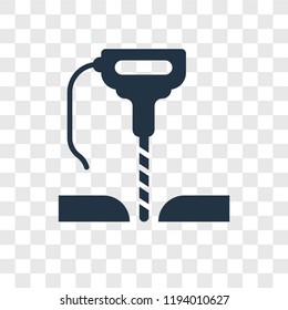 Driller vector icon isolated on transparent background, Driller transparency logo concept