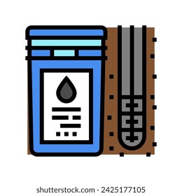 drilling fluids color icon vector. drilling fluids sign. isolated symbol illustration