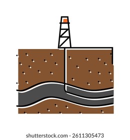 drilling fluids color icon vector. drilling fluids sign. isolated symbol illustration
