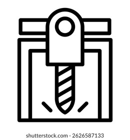 Elemento De Ícone De Drill Para Design