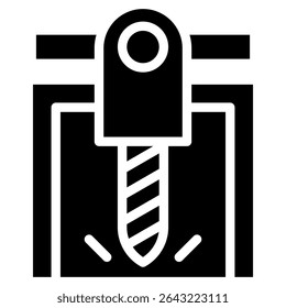 Elemento de icono de perforación para diseño