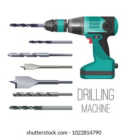 Drilling Machine Or Hand Drill Fitted With Cutting Or Driving Tool