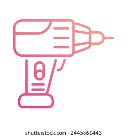 Icono de la máquina de perforación Ilustración vectorial de stock editable