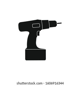 Drilling Machine Icon. Flat style vector EPS.