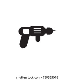 drilling machine icon on white background