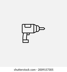 Symbol für Bohrmaschinen, Vektorsymbol, Symbol, Logo-Illustration für Web und Mobile